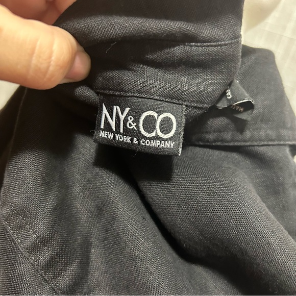 New York & Company Jackets & Blazers - Black linen jacket XL